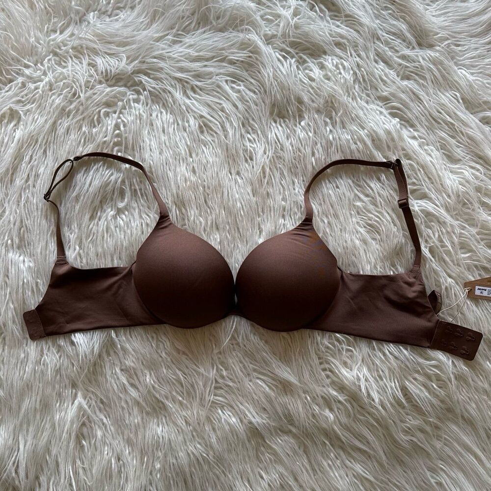 Skims Ultimate Pushup Plunge Bra Jasper Size 30D - Picture 5 of 11